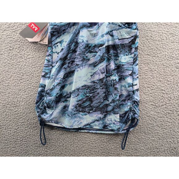 NEW TYR Womens Tessa Blue High Neck Crossback Tankini Top sz 4/6 style TTESHA7A - Picture 7 of 13